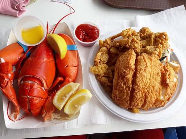 lobster and fried