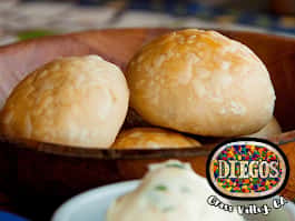 Add Chilean Bread Rolls / Garlic Butter / Salsa Verde