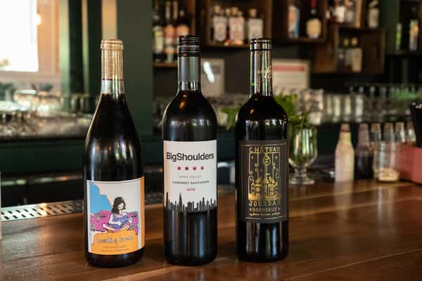 wine bottles