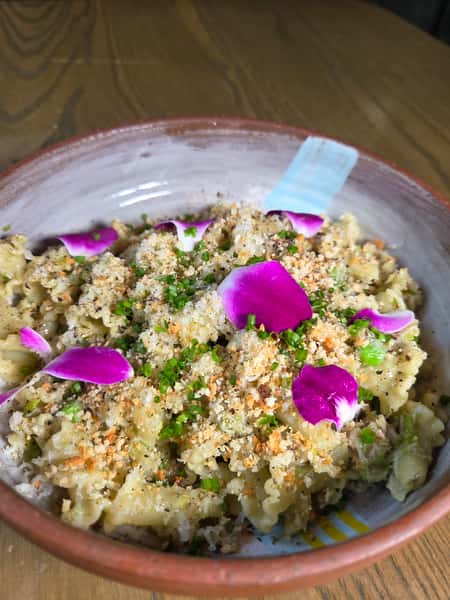 Campanelle with Crab & Peas