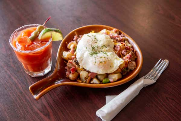 Meat Lovers Skillet Breakfast Menu Lucky's Restaurant & Bar