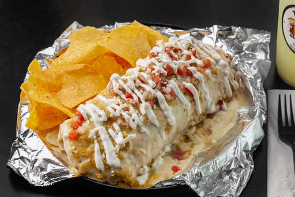 Chile Relleno-Steak Loaded Burrito