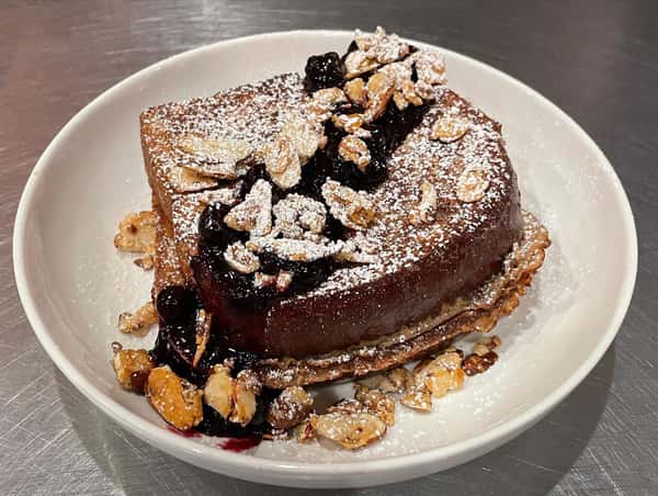 Decadent dessert filled with gooey chocolate and peanuts
