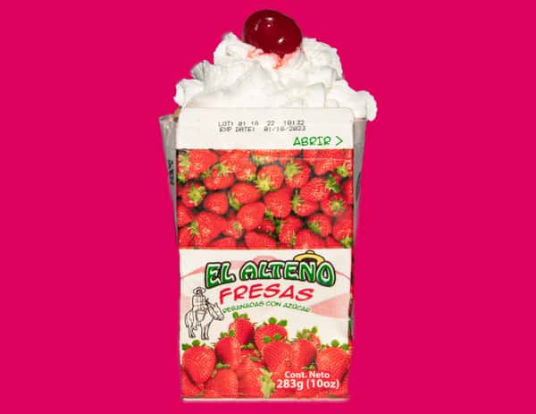 Frozen Strawberries w/Cream