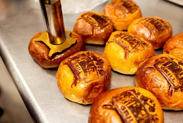 Branded baked buns
