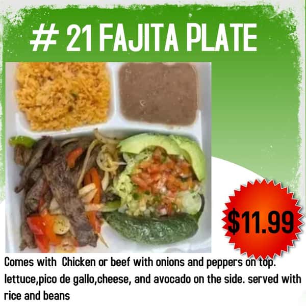 #21 Fajita Plate