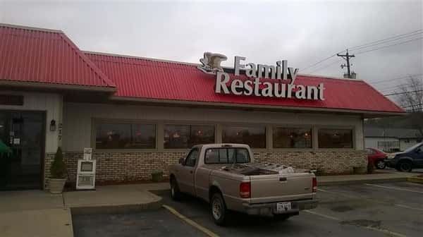 exterior of eagle family restaurant