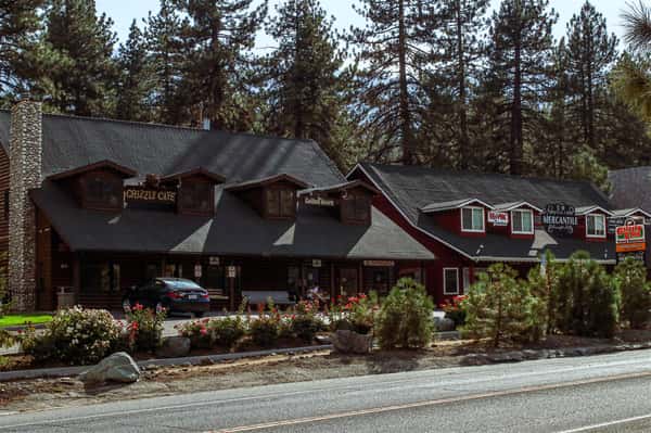 Left Side of Grizzly Cafe on the opposite side of the road