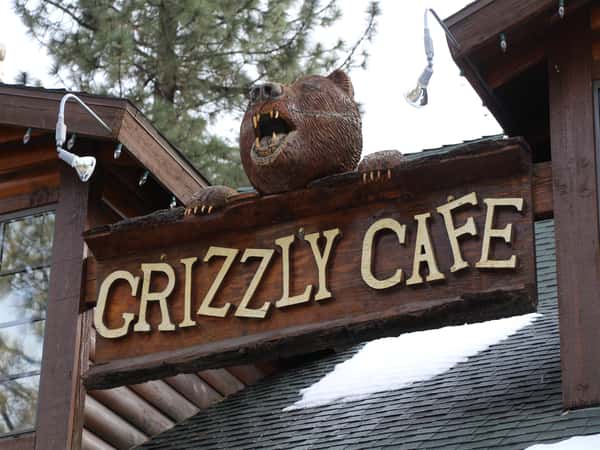 Outside Sign under Bear