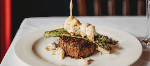 steak & asparagus