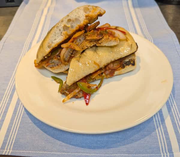 Italian Sausage & Peppers Panini