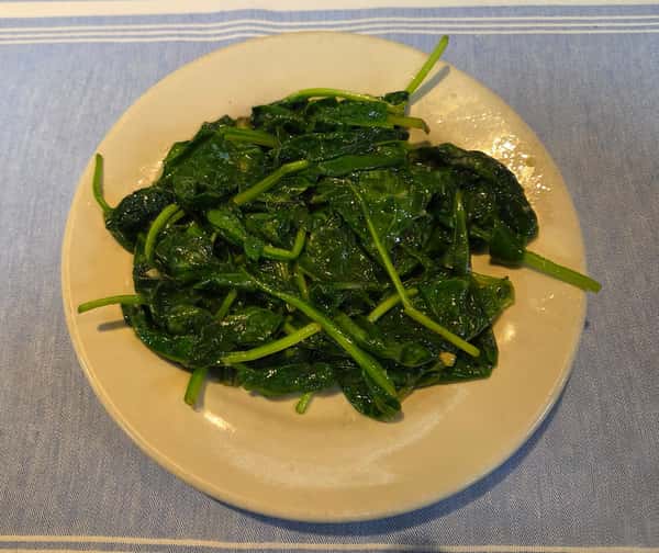 Spinach with Olive Oil and Garlic
