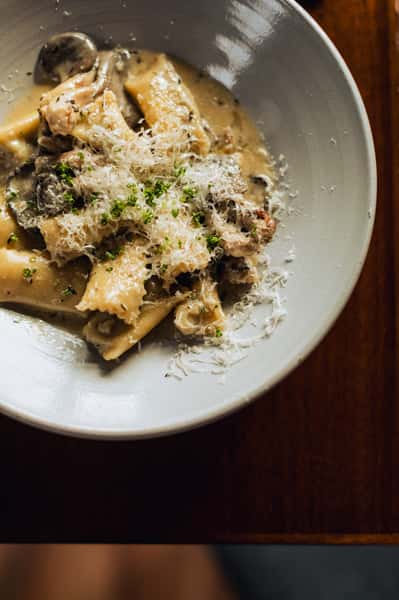 Mushroom agnolotti