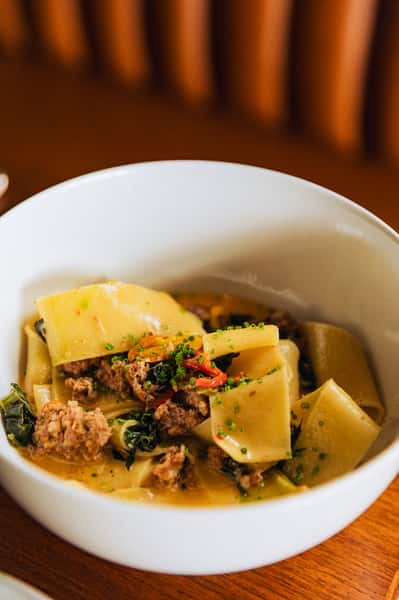Pappardelle pasta & fennel sausage