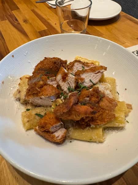 Fried Chicken Carbonara