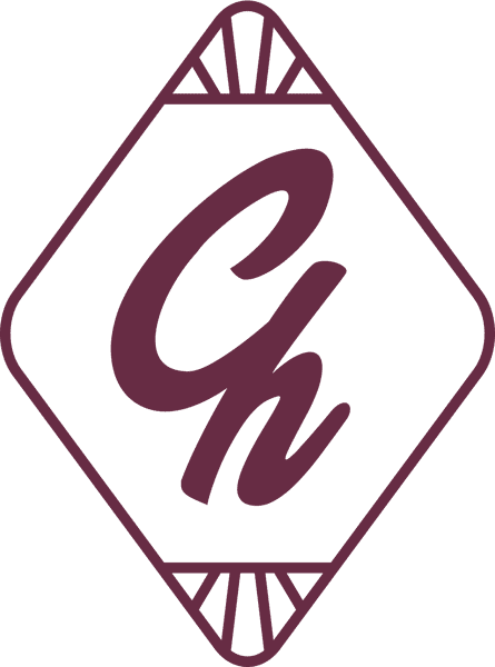 Come N Bebe monogram logo featuring a stylized CB lettermark within a geometric diamond-shaped emblem.