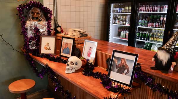 Deep Ellum halloween decor
