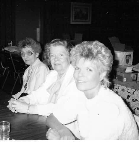 Vintage photo of three women sitting at a table at Archie's Waeside