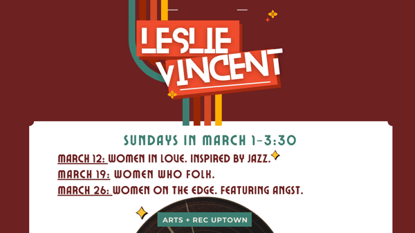 Leslie Vincent & Ted Godbout live music celebrating Women's History Month