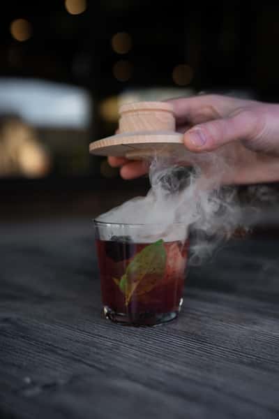 Smoked Blackberry Old Fashioned