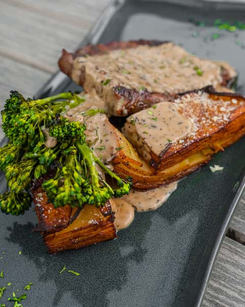 Steak and Scalloped Potatoes