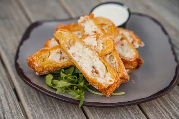 Chicken Bacon Ranch Egg Rolls
