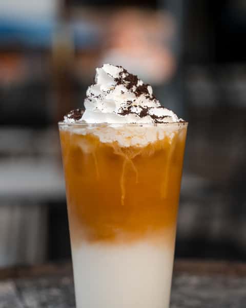 Iced Cookies & Cream Latte Macchiatto