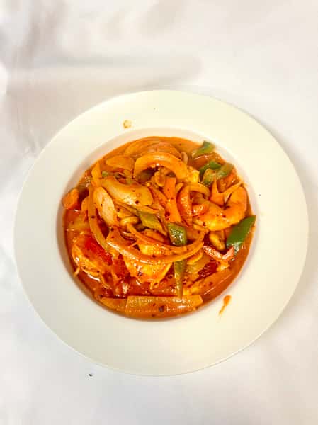 Spicy Peanut Shrimp