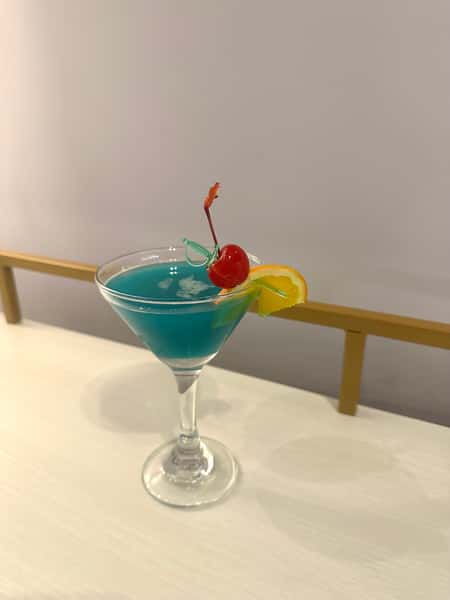 Blue Peach Martini
