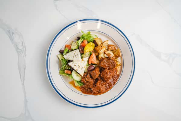 Greek Beef Stew Plate
