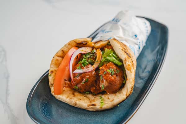 Vegan Meatballs Gyro