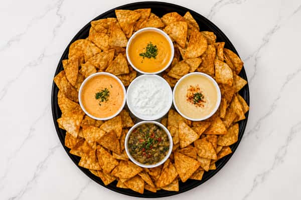 Pita Chips & Dips Tray