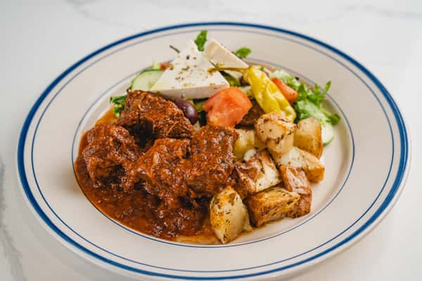 Greek Beef Stew Plate