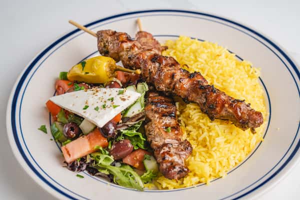 Pork Souvlaki Plate