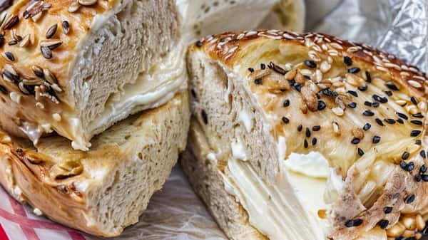 Bagel with flavored Cream Cheese