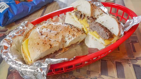 Steak egg & cheese
