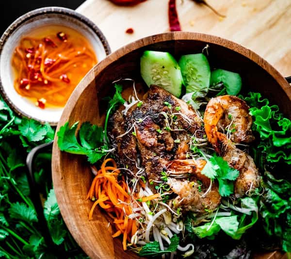 Seasoned prawn meal