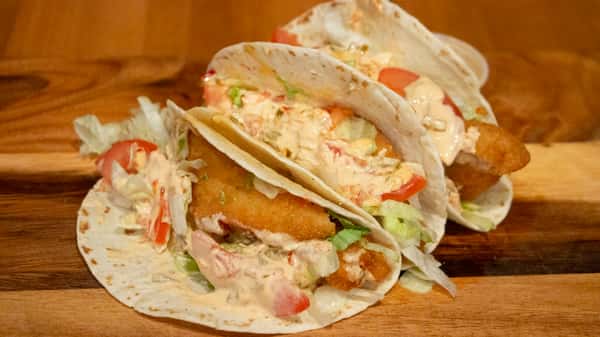Fish Tacos & House Chips
