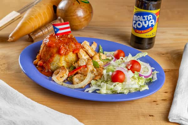 Mofongo con Camarones/Shrimp