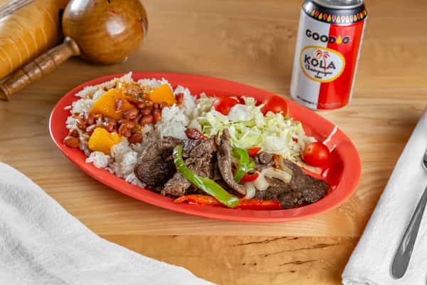 Bistec Encebollado/Seared Steak & Onions Entree