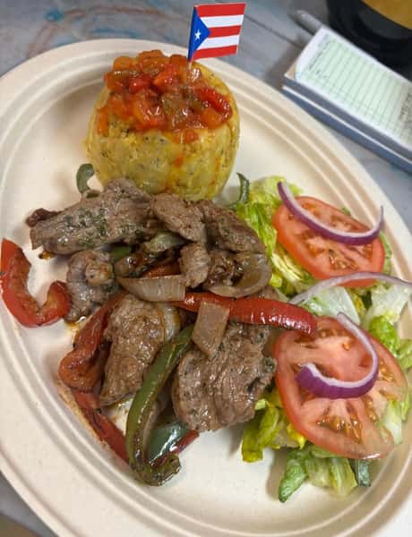 Mofongo de bistec/Steak