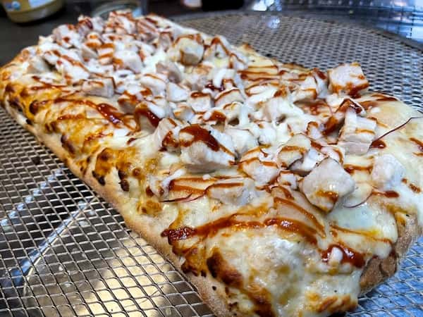 close up of pizza