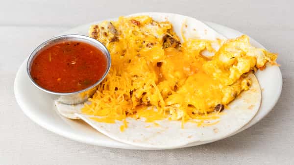 Chorizo, Egg & Cheese Taco