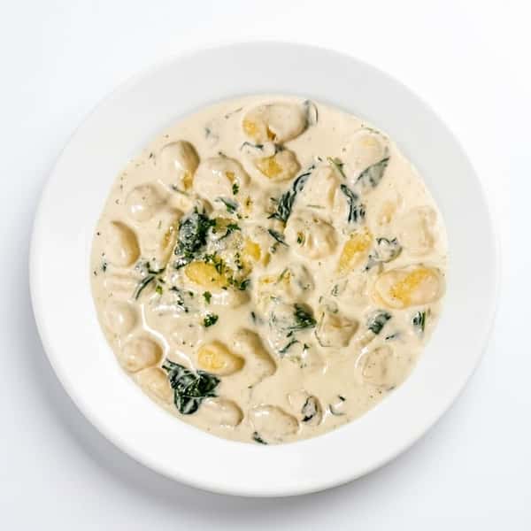Gnocchi al Formaggi e Spinaci