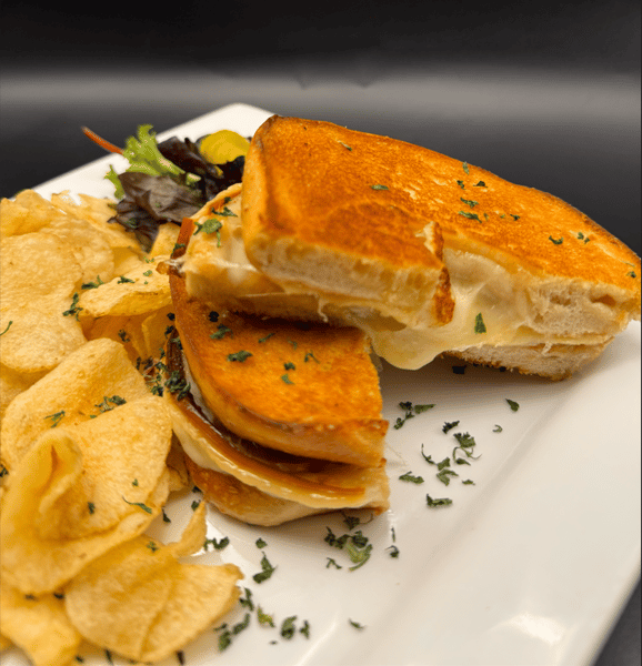 Inside Out Bagel Grilled Cheese