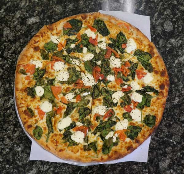 White Spinach Pizza