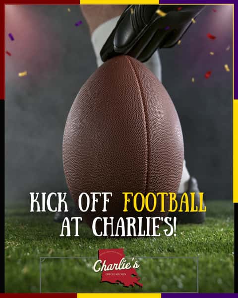 Football season is stretching before the big kickoff... and we're warming up too.
The countdown has officially begun, which means it's time to gather your game-day crew, claim your favorite seat, and start making Charlie's Creole Kitchen your football headquarters all season long.
Preseason excitement starts now!
#charliescreolekitchen #eastdallas #dallasfood #dallastx #dallasfoodies #charliescreoledtx #LowerGreenville #dallas #dallasmardigras #dallascatholic #stthomasaquinasdallas #lowergreenvilledallas #eastsidedallas #lakewooddallas #mstreetsdallas
