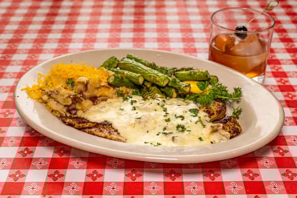 Blackened Redfish Pontchartrain