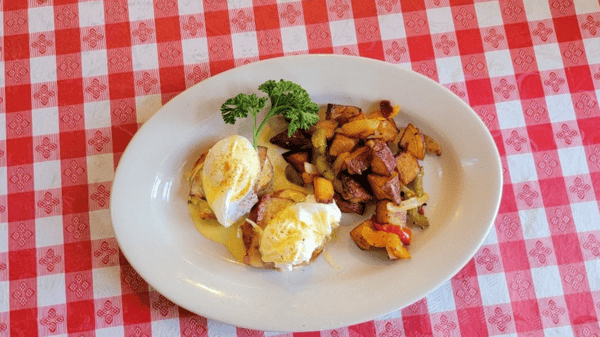 New Orleans Creole Eggs Benedict
