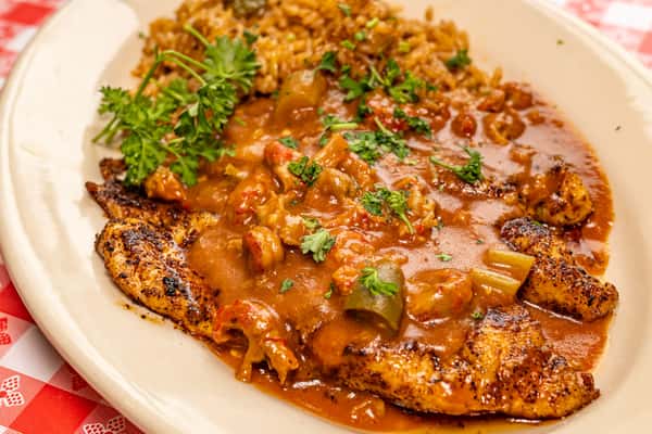 Blackened Catfish Orleans